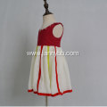 stripe chiffon  sleeveless baby girls dress